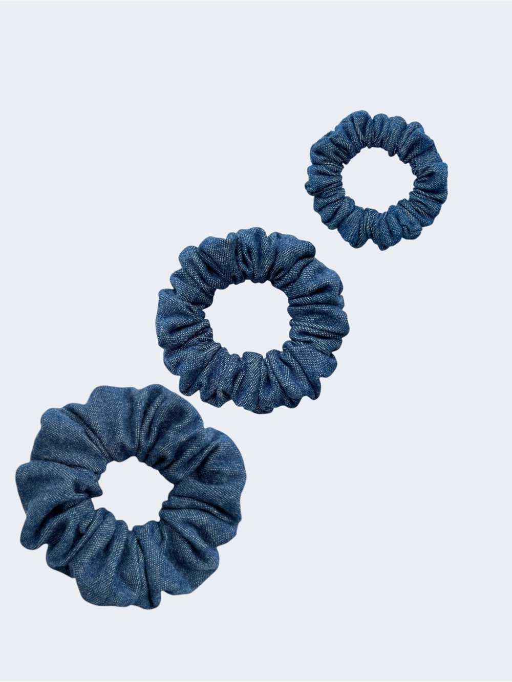 Denim Scrunchie Set - Picture 6 of 8